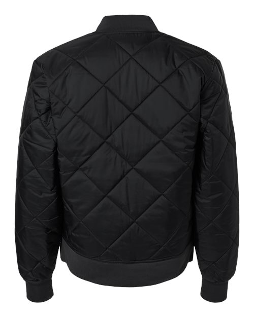Men's Diamond Quilted Jacket - Black