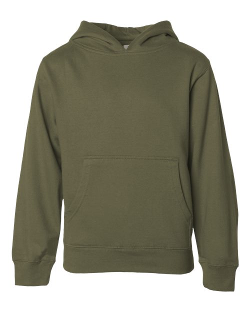 Youth Midweight Hooded Sweatshirt - Army