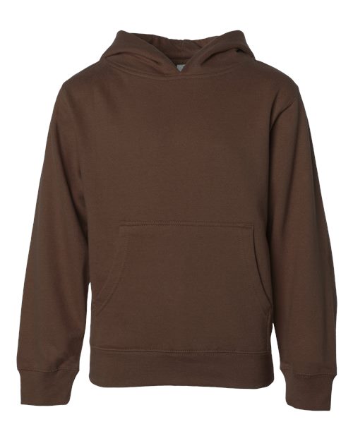 Youth Midweight Hooded Sweatshirt - Brown