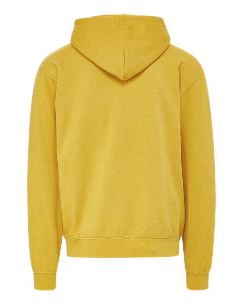 Unisex Retro Heather Full-Zip Hooded Sweatshirt - Ginger