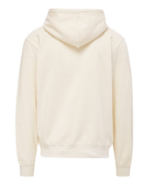 Unisex Retro Heather Full-Zip Hooded Sweatshirt - Ecru