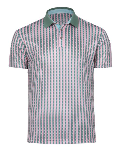Men's Greens Piqué Polo - Basil