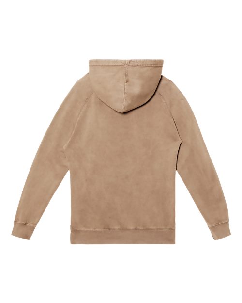 Unisex Vintage Raglan Hooded Sweatshirt - Vintage Coffee