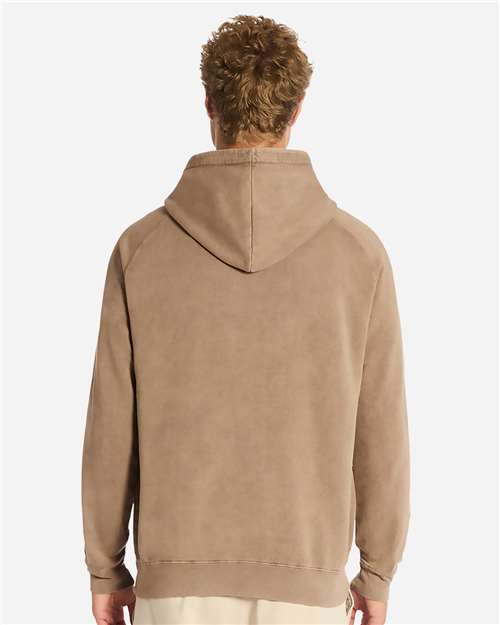 Unisex Vintage Raglan Hooded Sweatshirt - Vintage Coffee