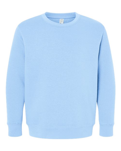 Youth Elevated Fleece Crewneck Sweatshirt - Light Blue