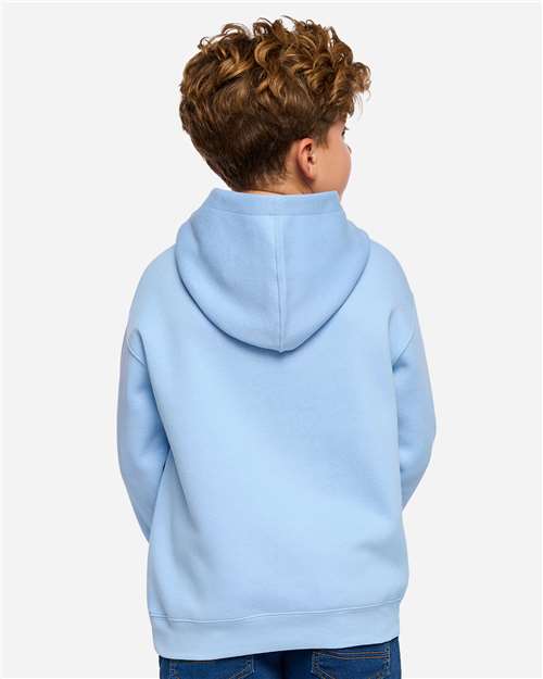 Youth Fleece Hoodie Sweatshirt - Light Blue