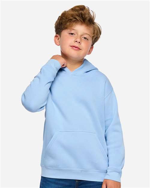 Youth Fleece Hoodie Sweatshirt - Light Blue