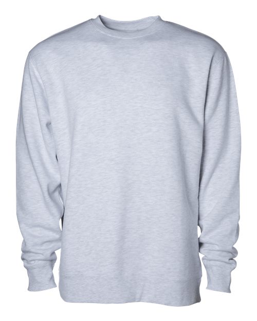 Unisex Midweight Crewneck Sweatshirt - Ash Heather