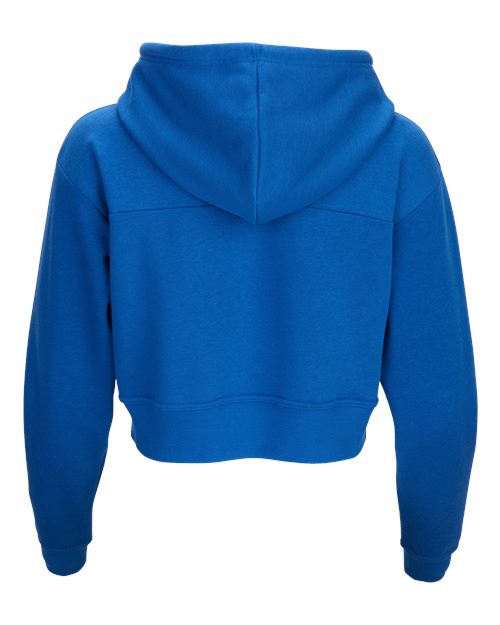 Women's Cropped Fleece Hooded Sweatshirt - Electric Royal