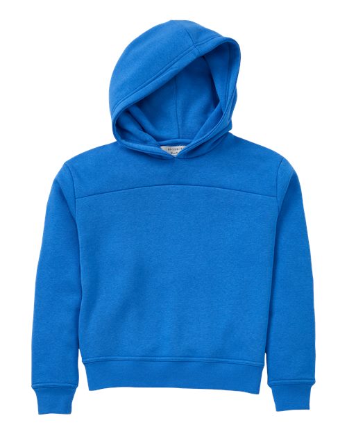 Youth Colorblocked Hooded Sweatshirt - Collegiate Blue
