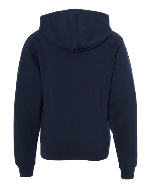 Youth Midweight Full-Zip Hooded Sweatshirt - Classic Navy
