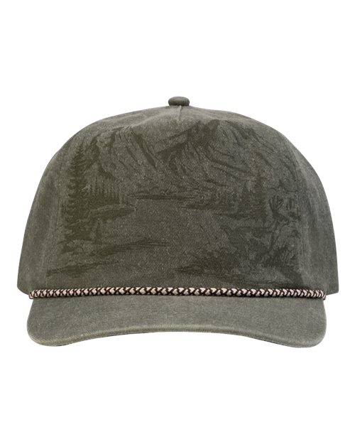 Buck Nature Scene Cap - Olive