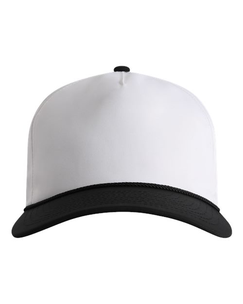 The Harrison Cap - White/ Black-Black