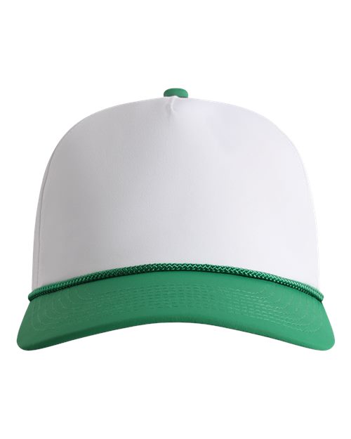 The Harrison Cap - White/ Grass Green-Grass Green