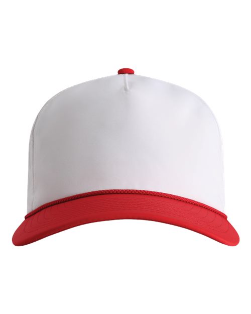The Harrison Cap - White/ Red-Red