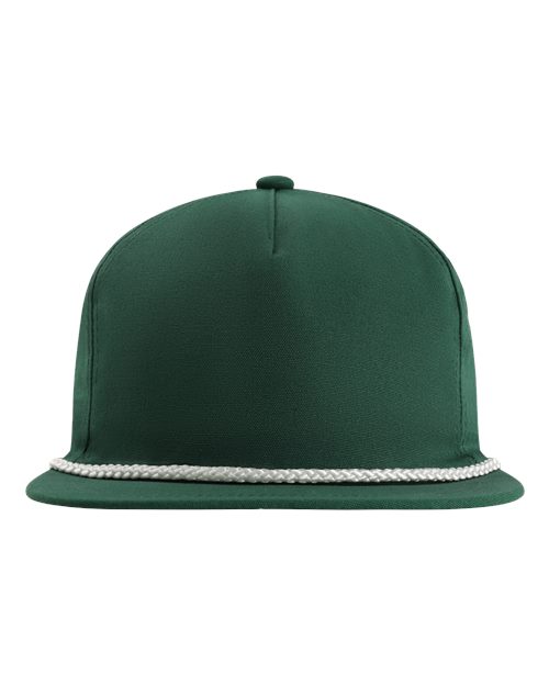 The Original Rope Five-Panel Cap - Forest Green/ White
