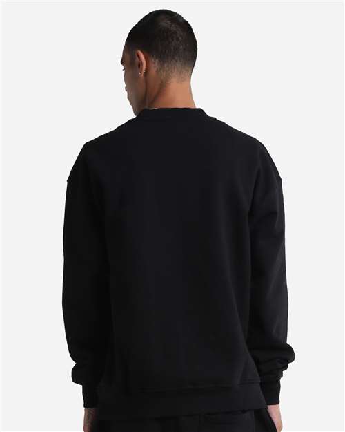 Unisex Max Heavy Fleece Garment-Dyed Crewneck Sweatshirt - Black