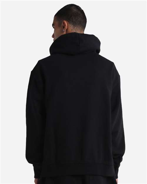 Unisex Max Heavy Fleece Garment-Dyed Hooded Sweatshirt - Black