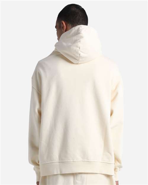 Unisex Max Heavy Fleece Garment-Dyed Hooded Sweatshirt - Cream