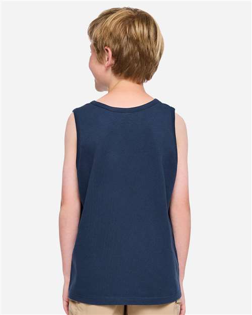 Youth Fine Jersey Tank Top - Denim