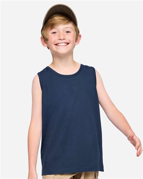 Youth Fine Jersey Tank Top - Denim