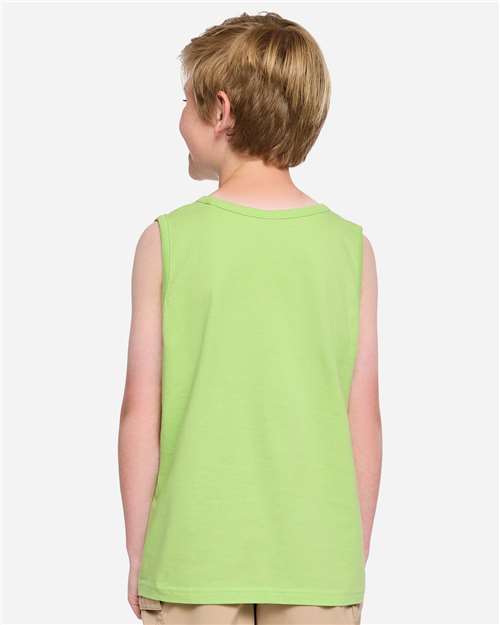 Youth Fine Jersey Tank Top - Key Lime