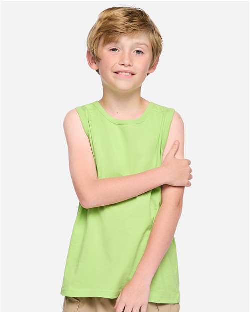 Youth Fine Jersey Tank Top - Key Lime