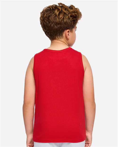 Youth Fine Jersey Tank Top - Red