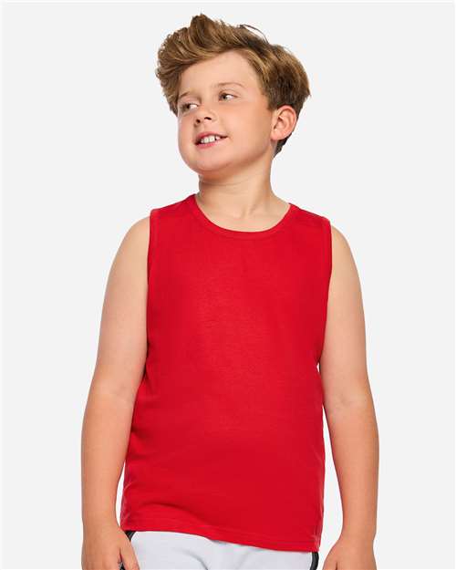 Youth Fine Jersey Tank Top - Red
