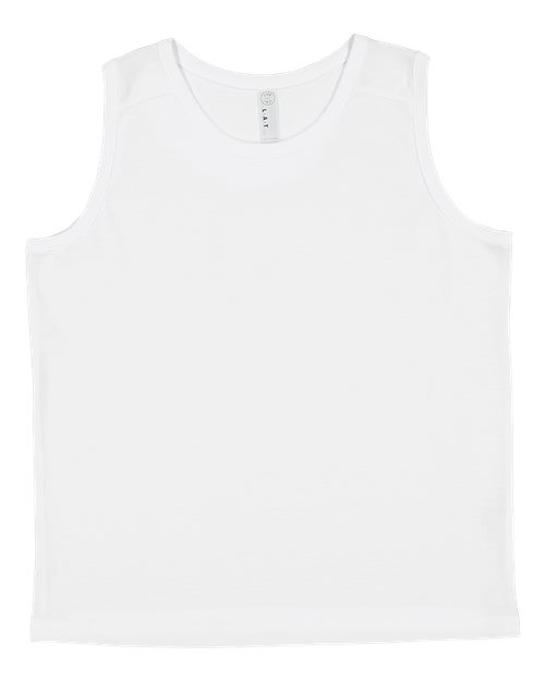 Youth Fine Jersey Tank Top - White