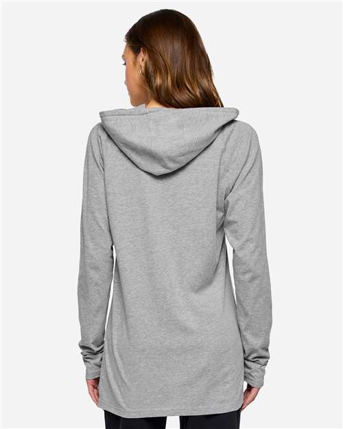 Men's Fine Jersey Hooded Long Sleeve Raglan T-Shirt - Heather