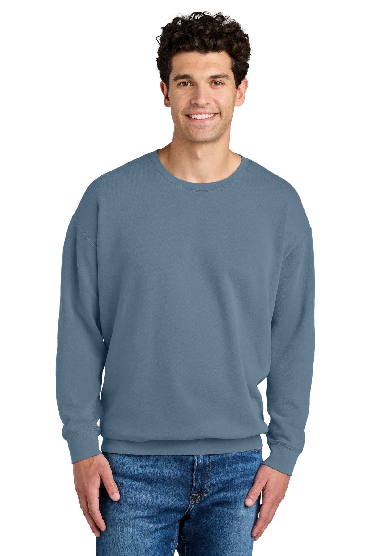 Comfort Colors Lightweight Crewneck Sweatshirt - Blue Jean