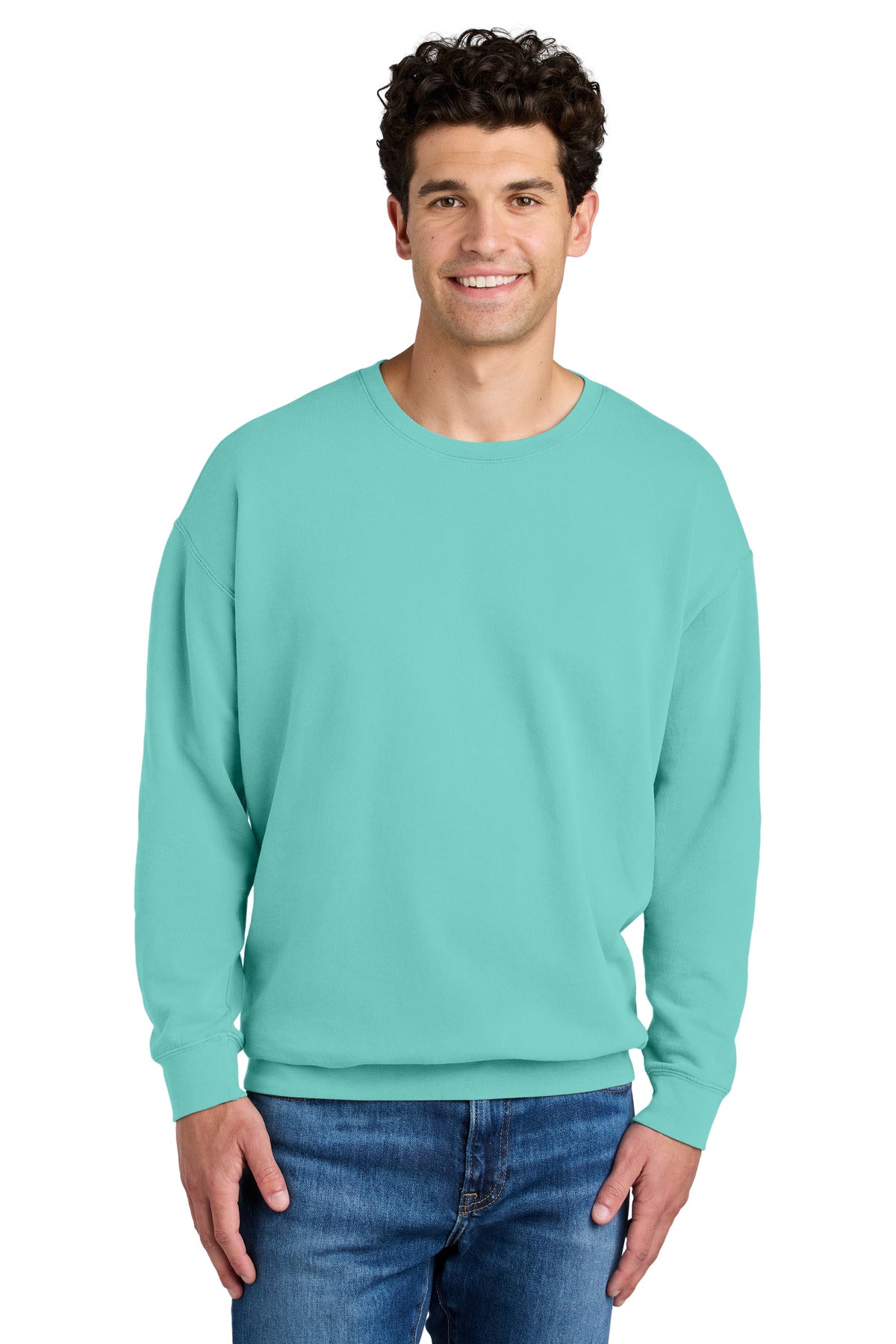 Comfort Colors Lightweight Crewneck Sweatshirt - Chalky Mint
