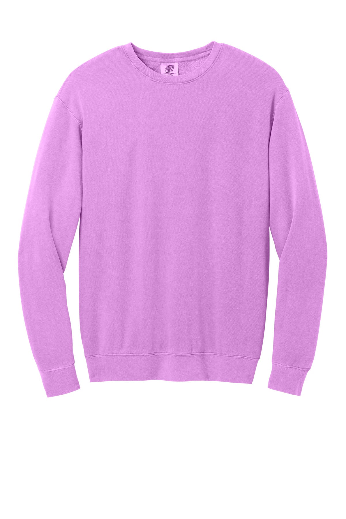 Comfort Colors Lightweight Crewneck Sweatshirt - Neon Violet