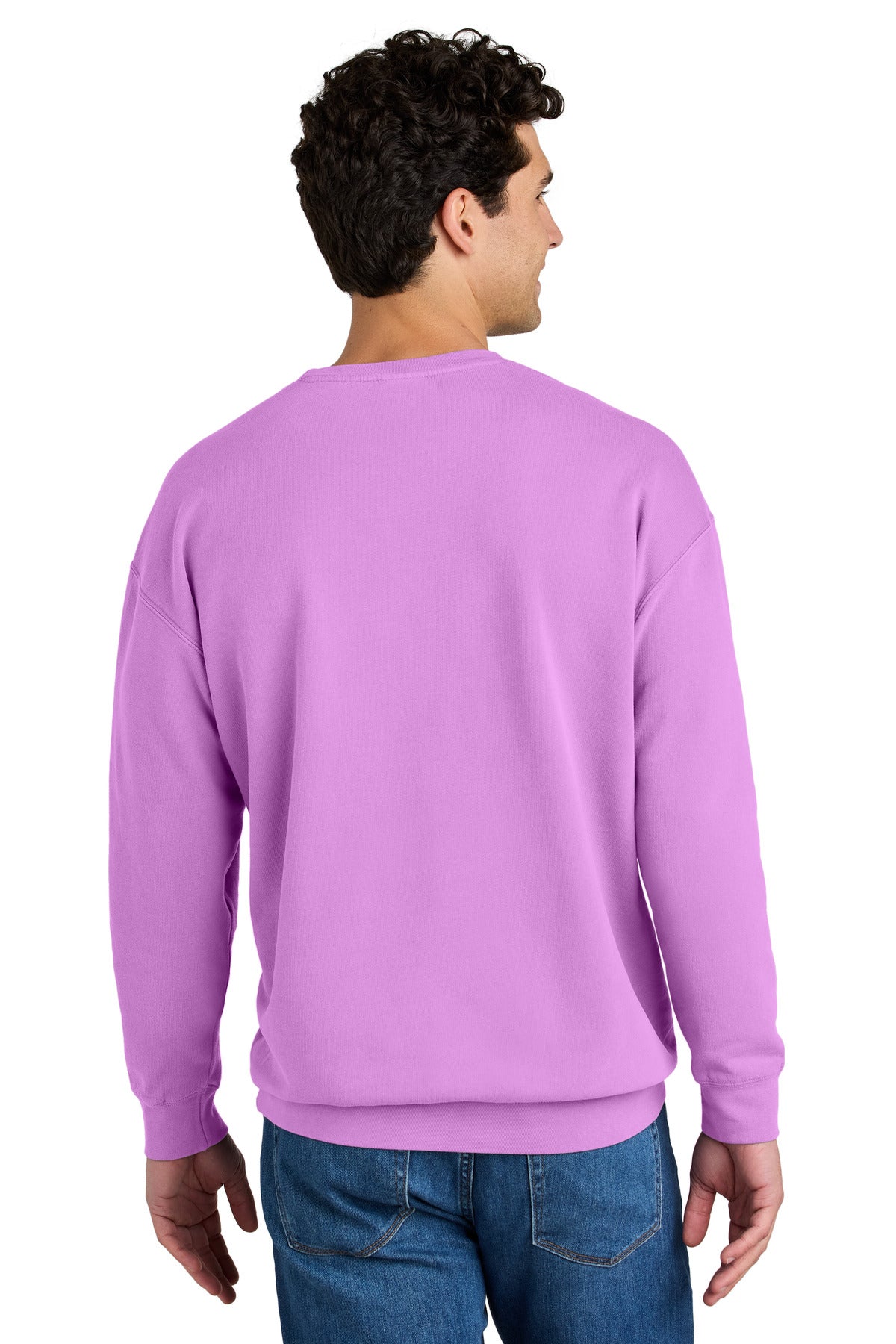 Comfort Colors Lightweight Crewneck Sweatshirt - Neon Violet