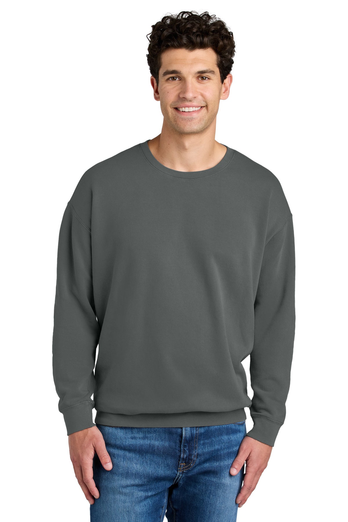 Comfort Colors Lightweight Crewneck Sweatshirt - Pepper