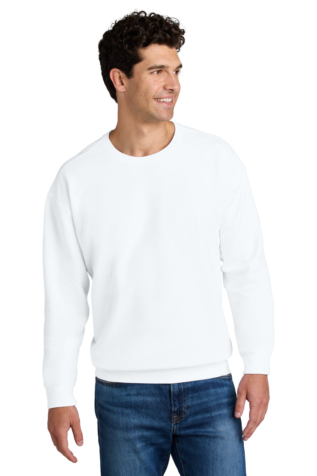 Comfort Colors Lightweight Crewneck Sweatshirt - White