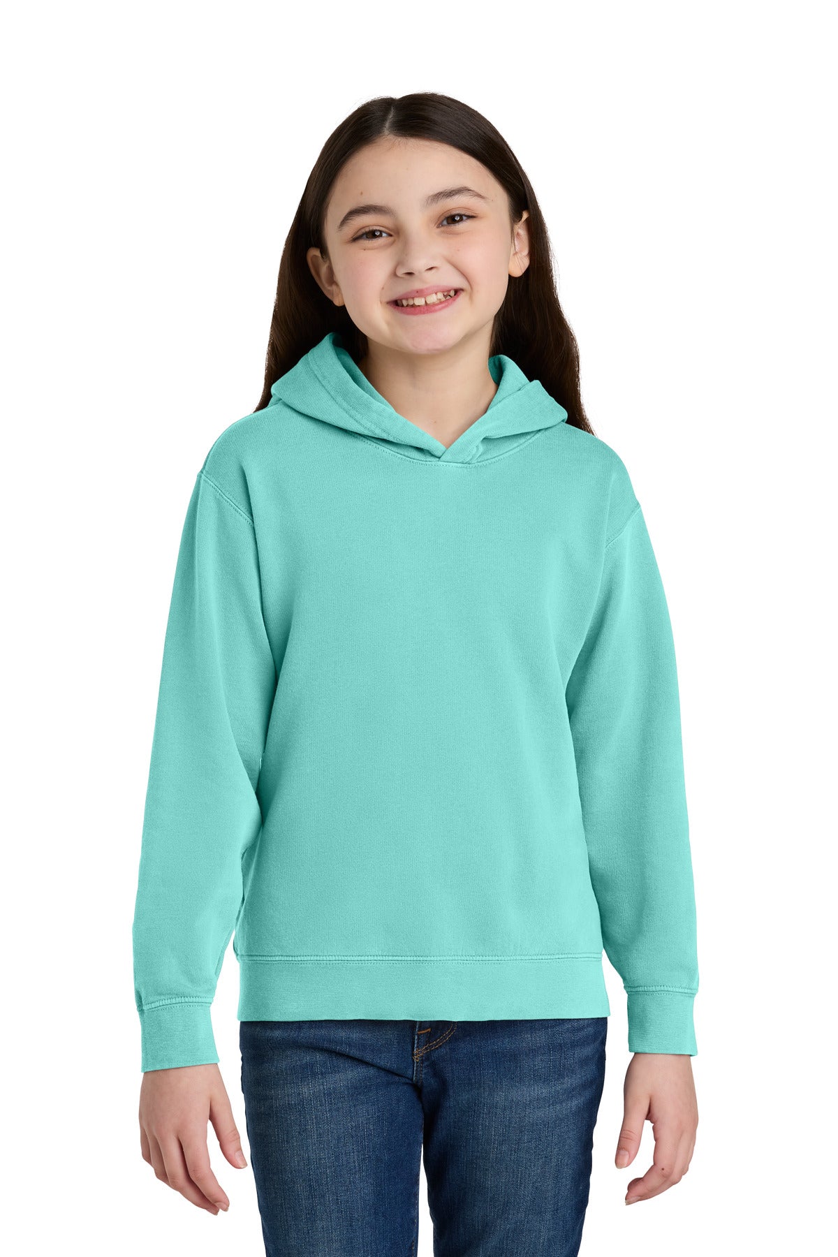 Comfort Colors Youth Lightweight Hooded Sweatshirt - Chalky Mint