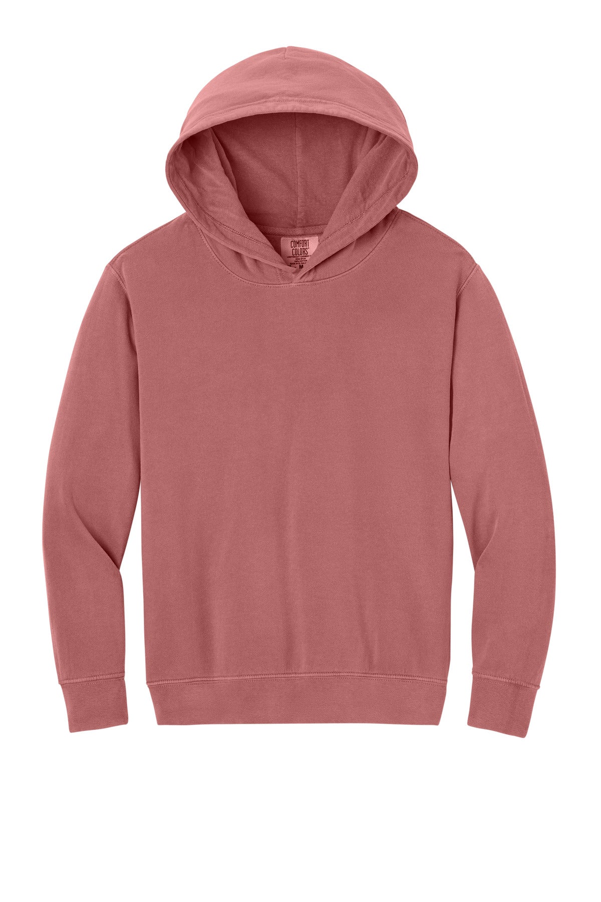 Comfort Colors Youth Lightweight Hooded Sweatshirt - Crimson