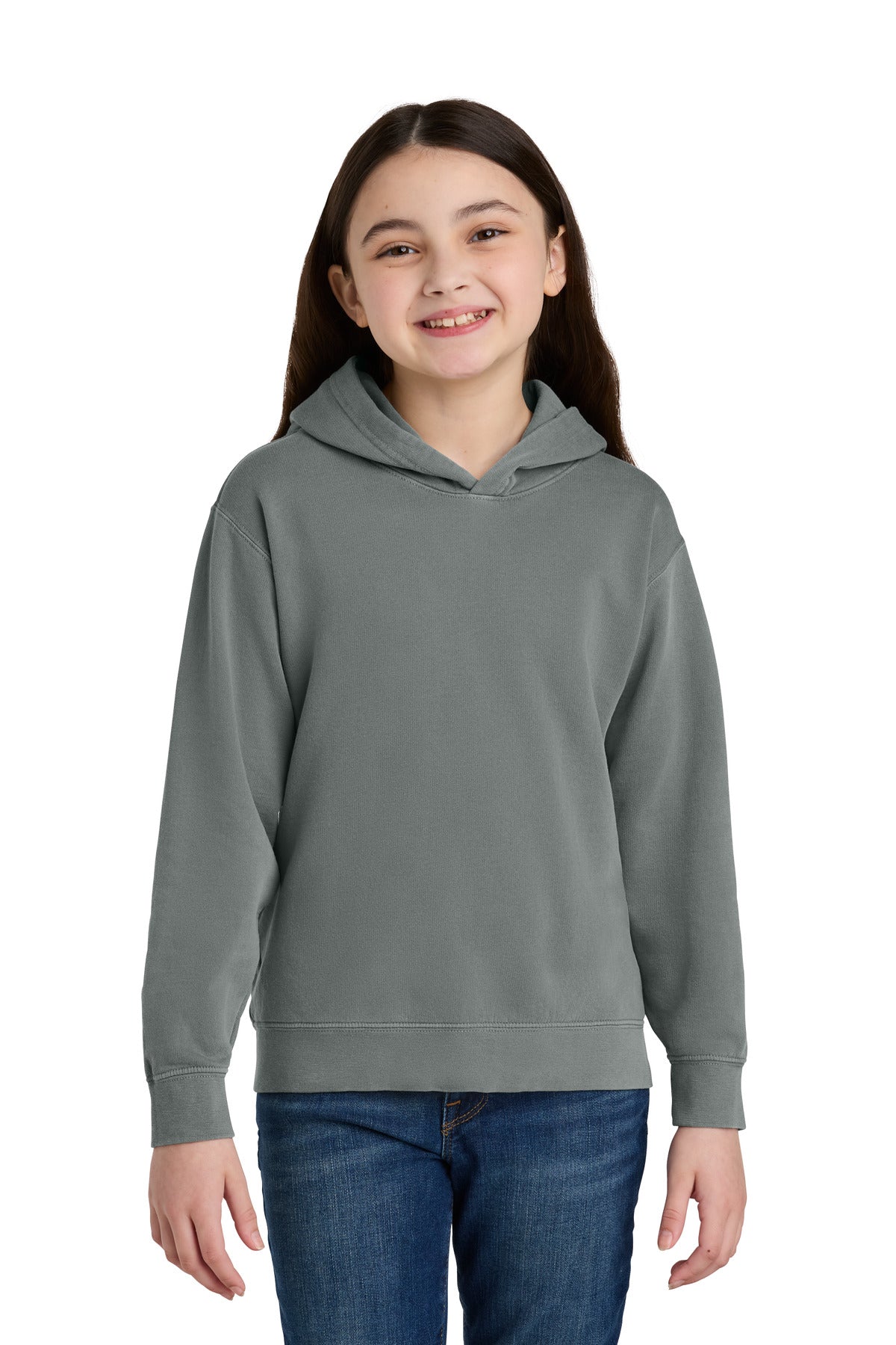 Comfort Colors Youth Lightweight Hooded Sweatshirt - Grey