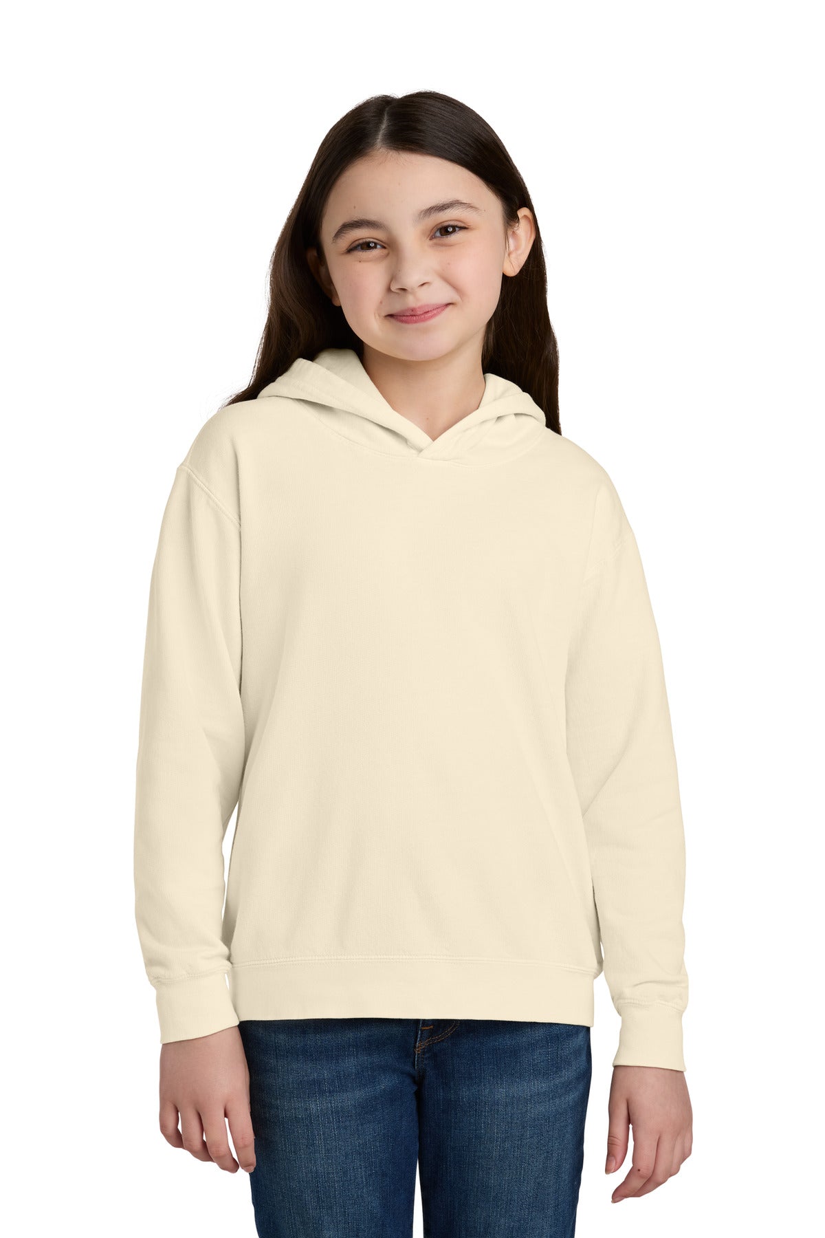 Comfort Colors Youth Lightweight Hooded Sweatshirt - Ivory