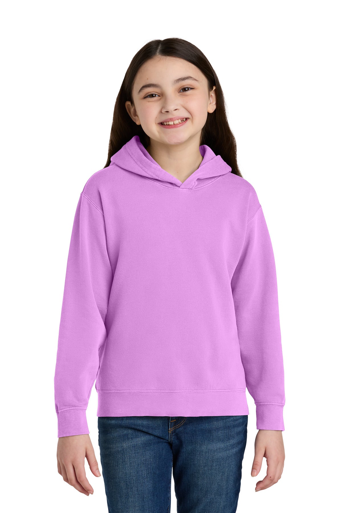 Comfort Colors Youth Lightweight Hooded Sweatshirt - Neon Violet