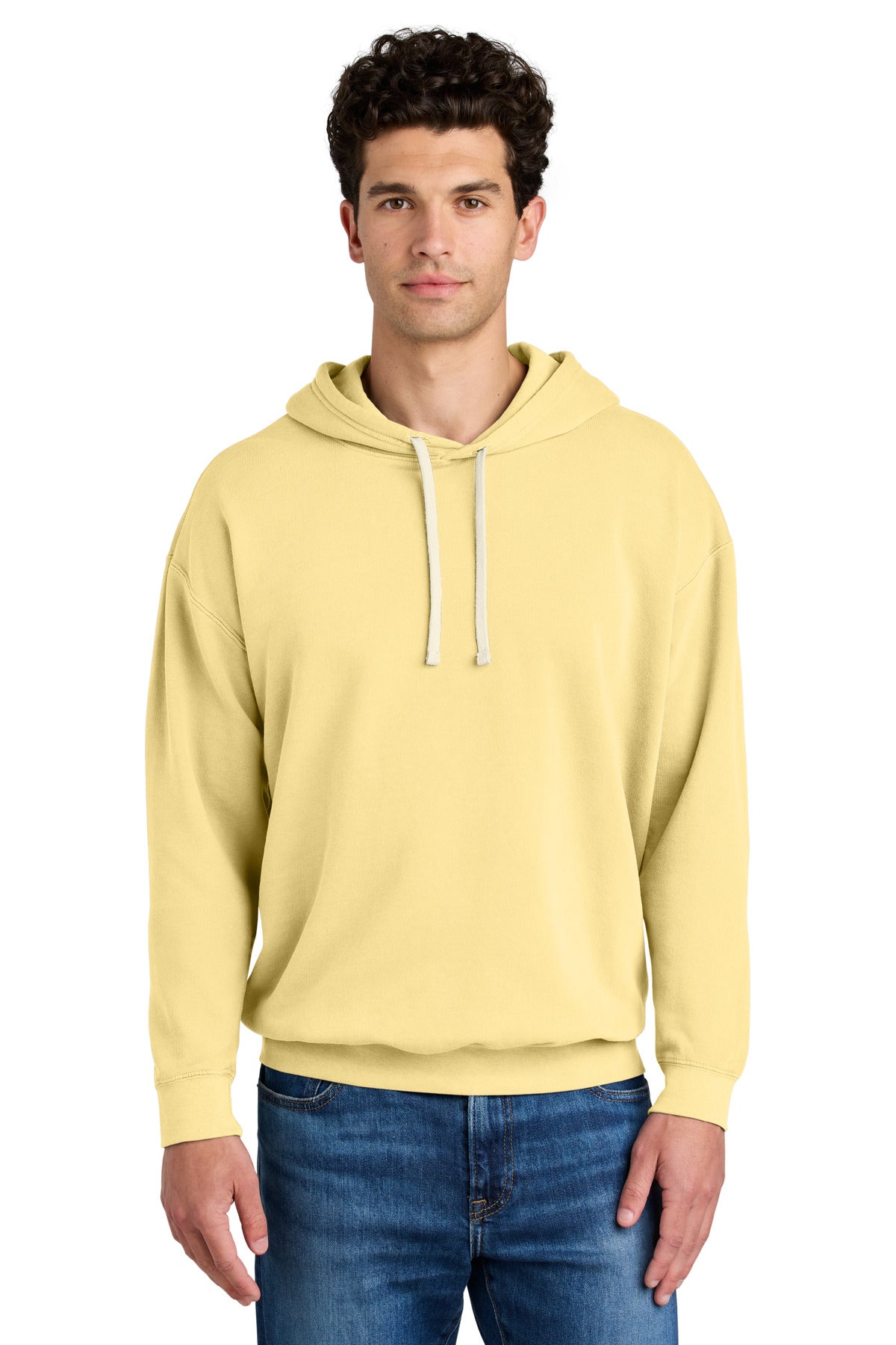 Comfort Colors Lightweight Hooded Sweatshirt - Butter