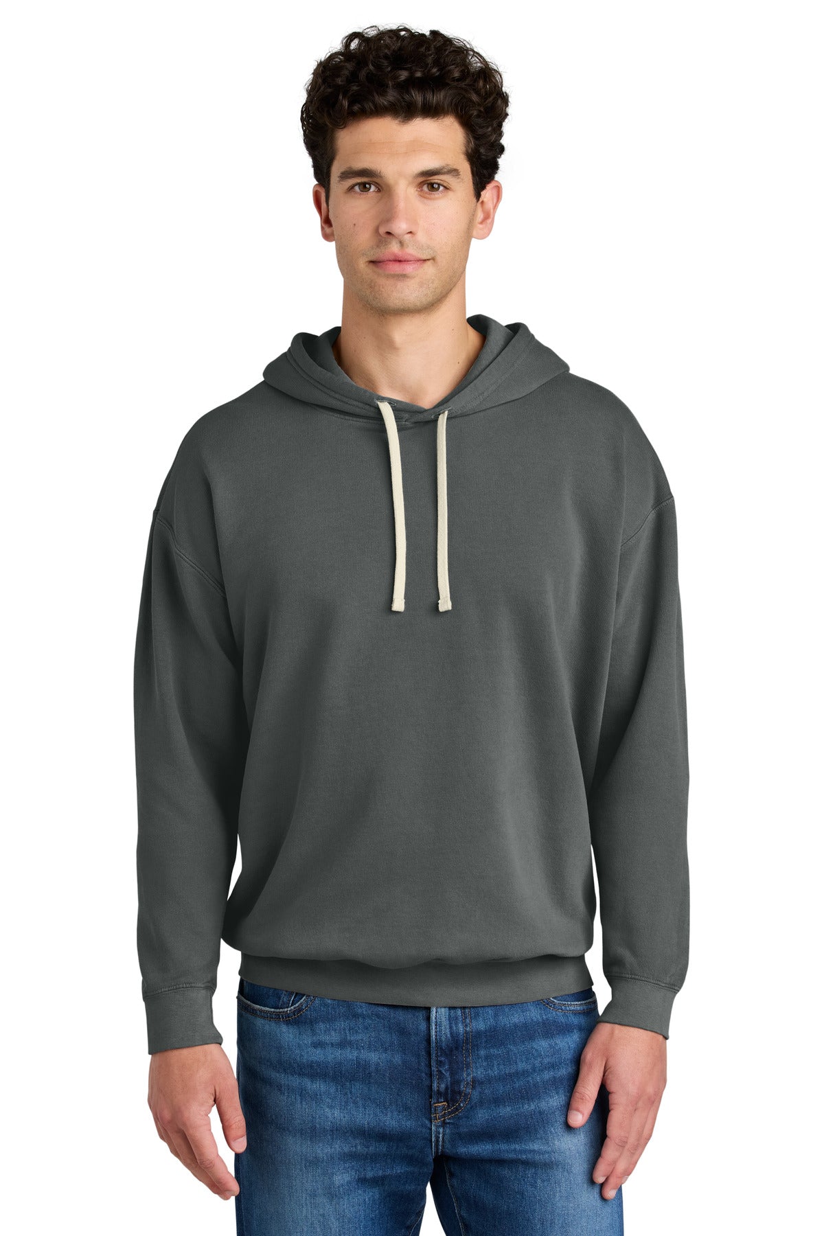 Comfort Colors Lightweight Hooded Sweatshirt - Pepper