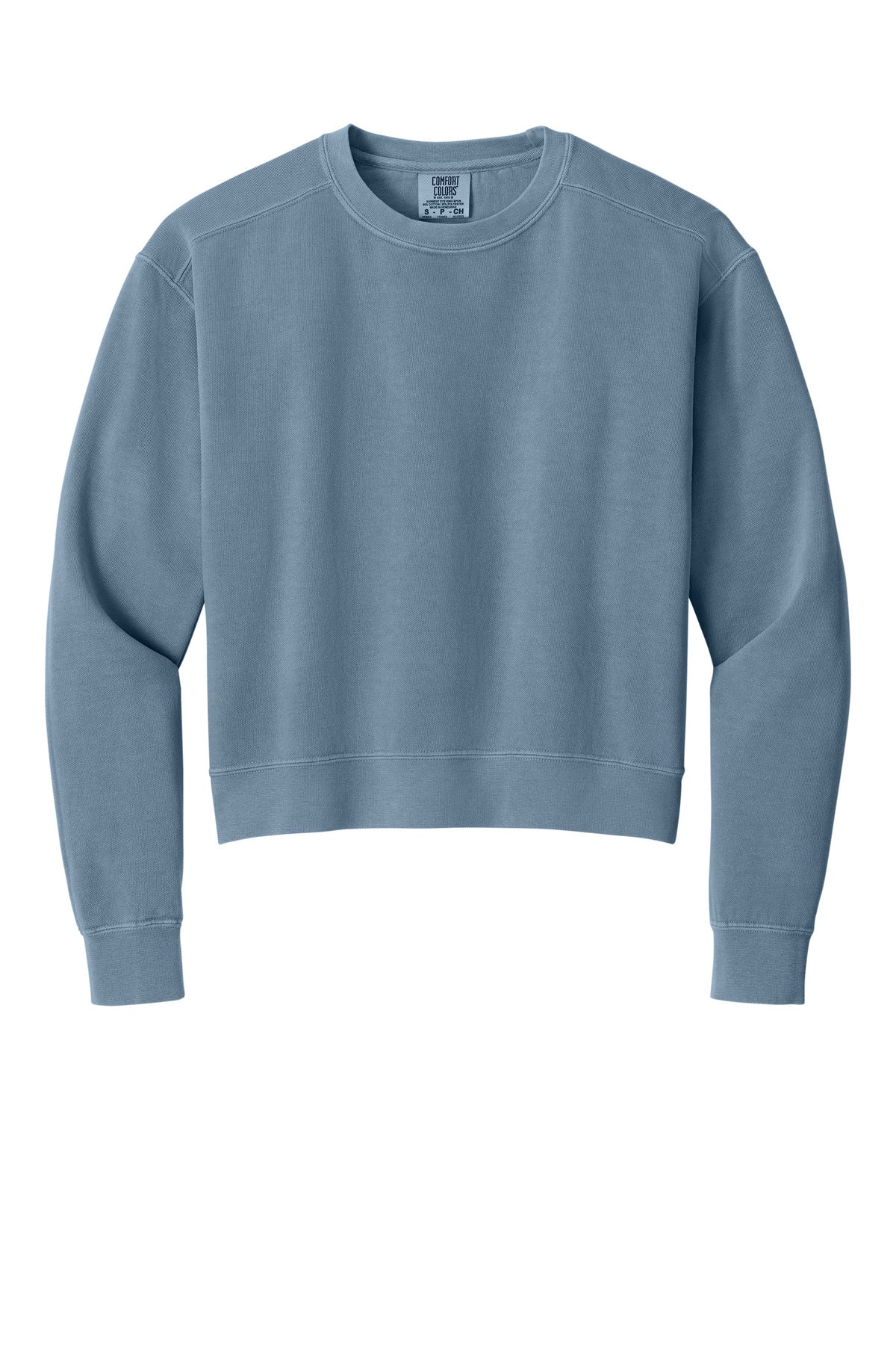 Comfort Colors Women's Mid-Length Crewneck Sweatshirt - Blue Jean