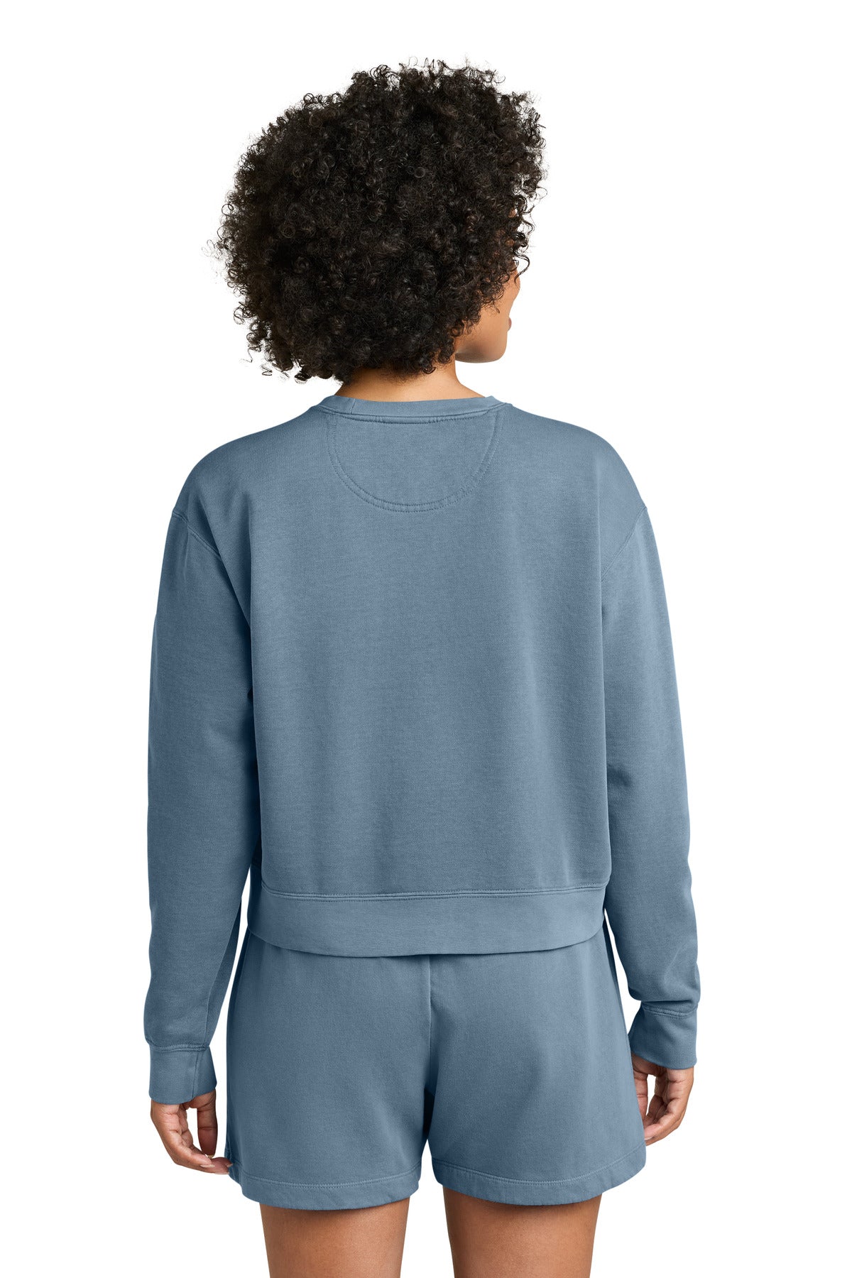 Comfort Colors Women's Mid-Length Crewneck Sweatshirt - Blue Jean
