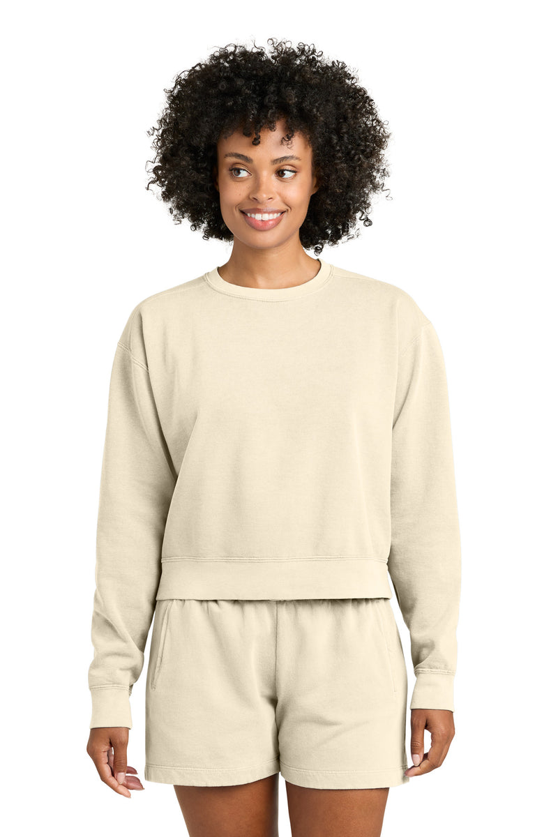 Comfort Colors Women's Mid-Length Crewneck Sweatshirt - Ivory