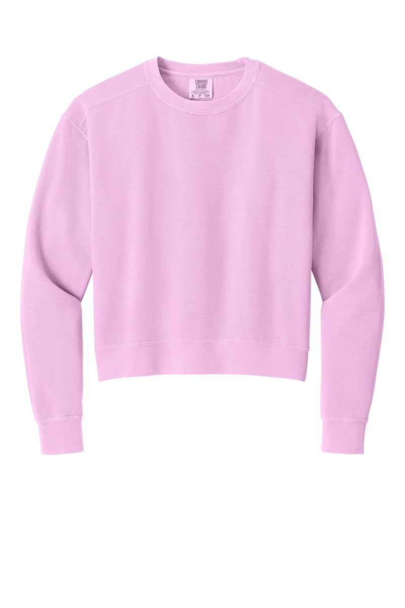 Comfort Colors Women's Mid-Length Crewneck Sweatshirt - Rose Quartz
