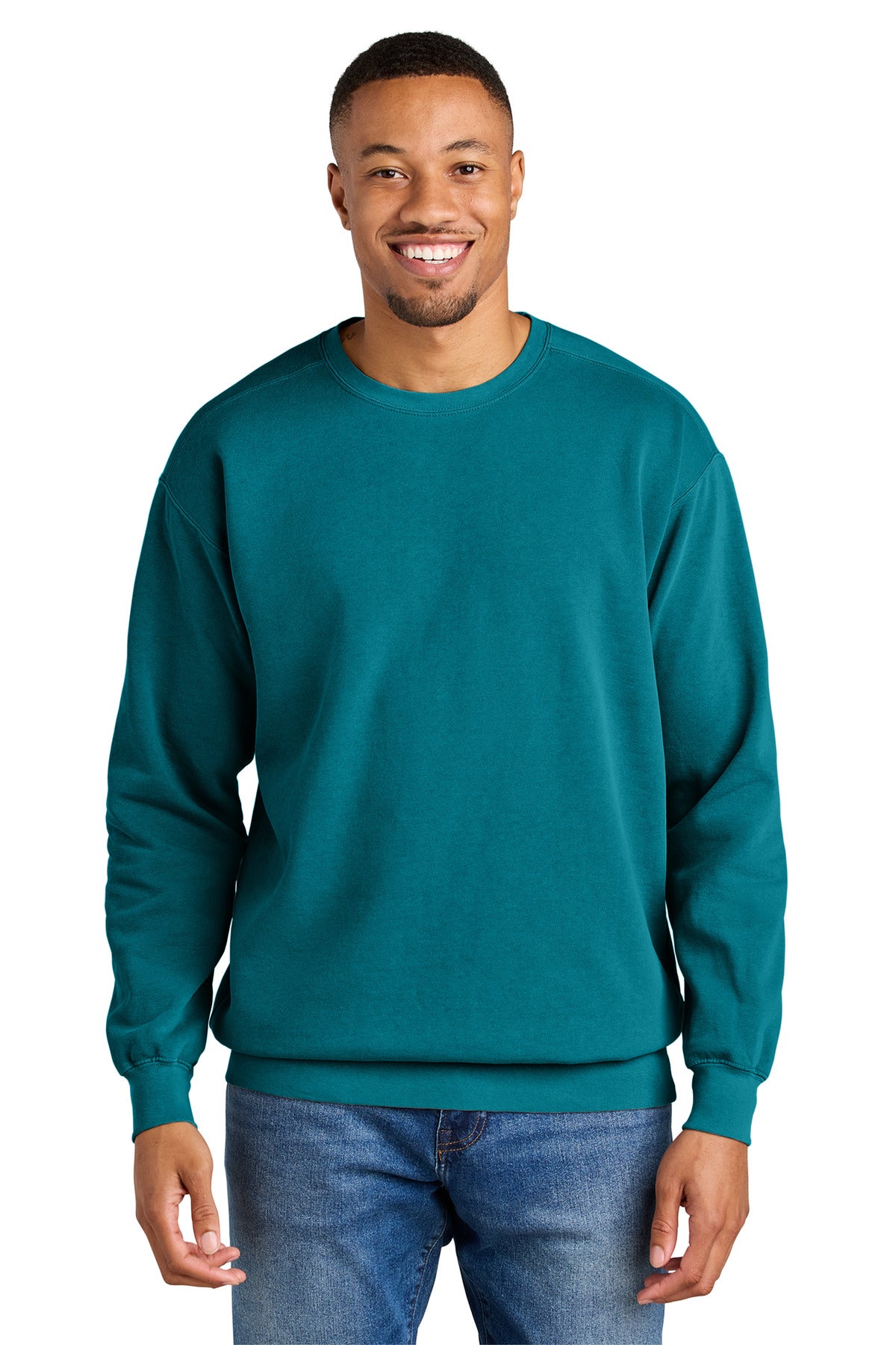 COMFORT COLORS  Ring Spun Crewneck Sweatshirt - Topaz Blue