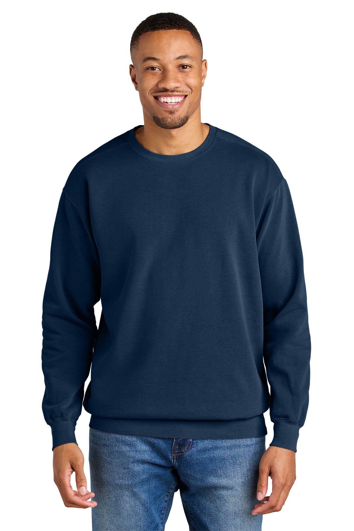 COMFORT COLORS  Ring Spun Crewneck Sweatshirt - True Navy
